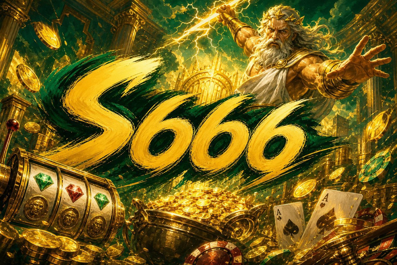 Màn hình chính game S666FG2 Fortune Gems 2 với kho báu
